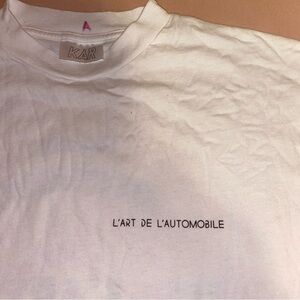 KAR L'ART DE L'AUTOMOBILE euro streetwear white Graphic T-Shirt